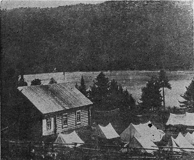 Первые палатки на Телецком озере 1929-1930