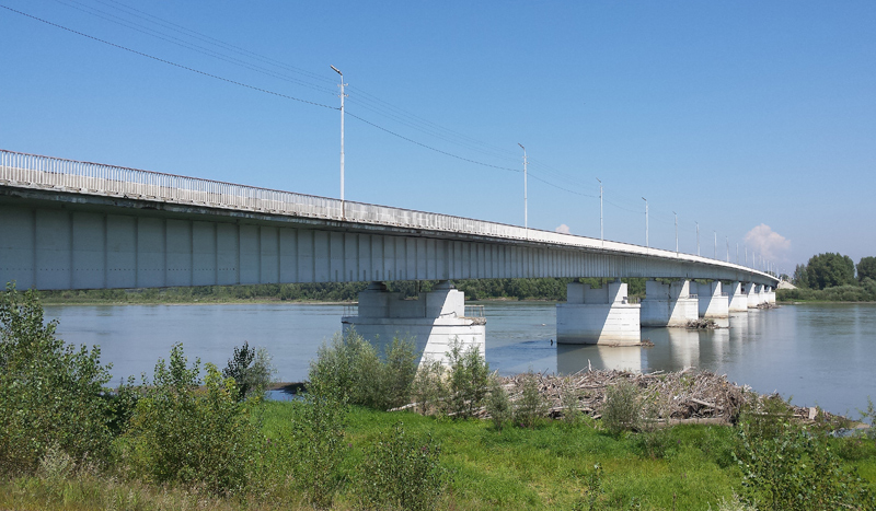 Мост через р. Катунь на Смоленском тракте