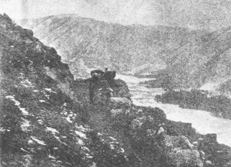 Обоз на Чикетаманском перевале. Фото 1900-х годов. Чике-Таман