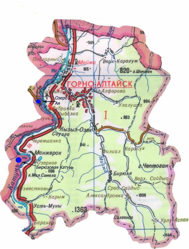 манжерок где находится на карте