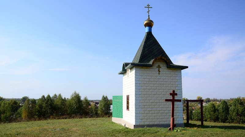 Часовня в память о В.М. Шукшине у горы Пикет